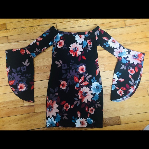 Flower print mini dress - Picture 5 of 8